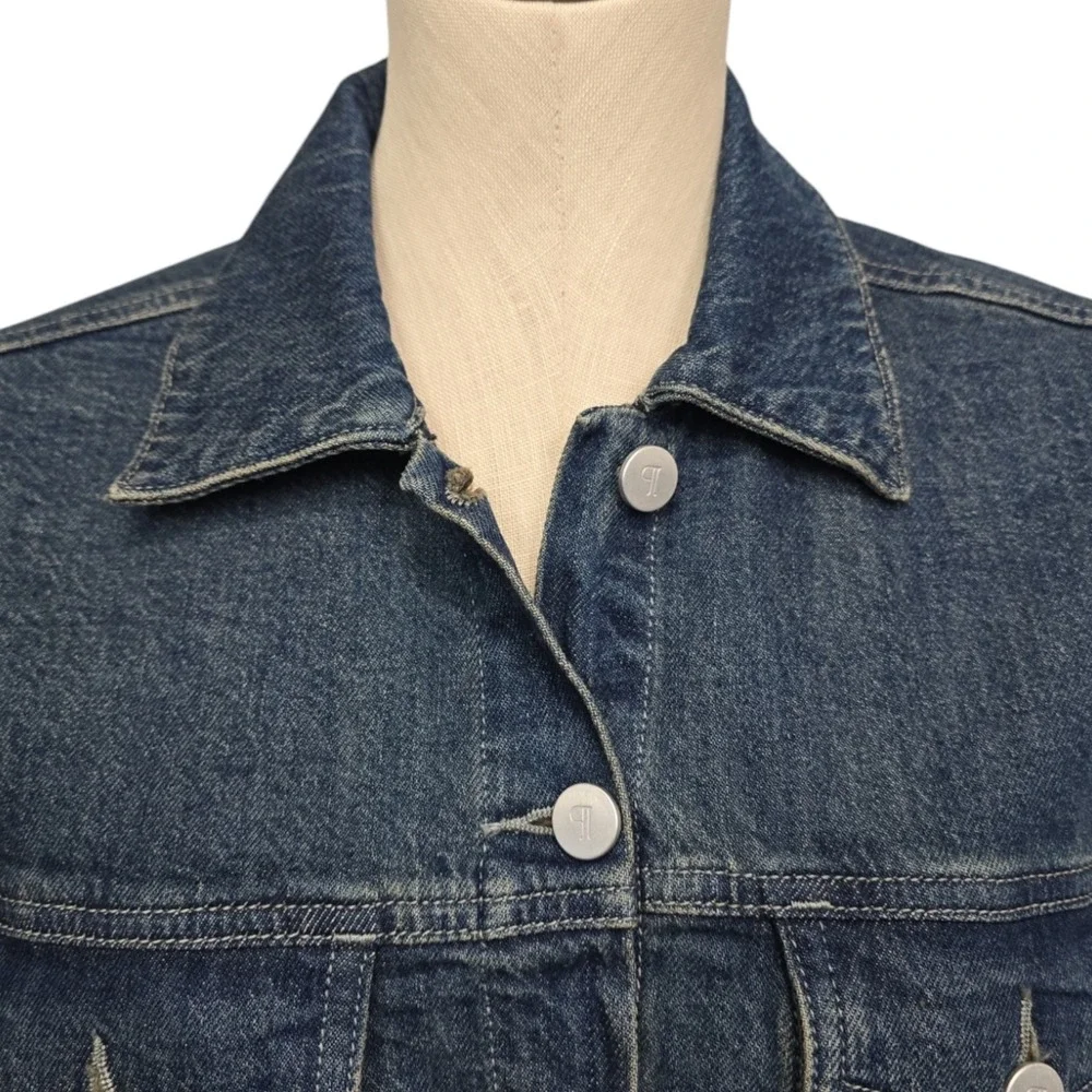 NWT Anthropologie‎ Pilcro Crafted-Sleeve Quilted Denim Jacket Size Small Prairie